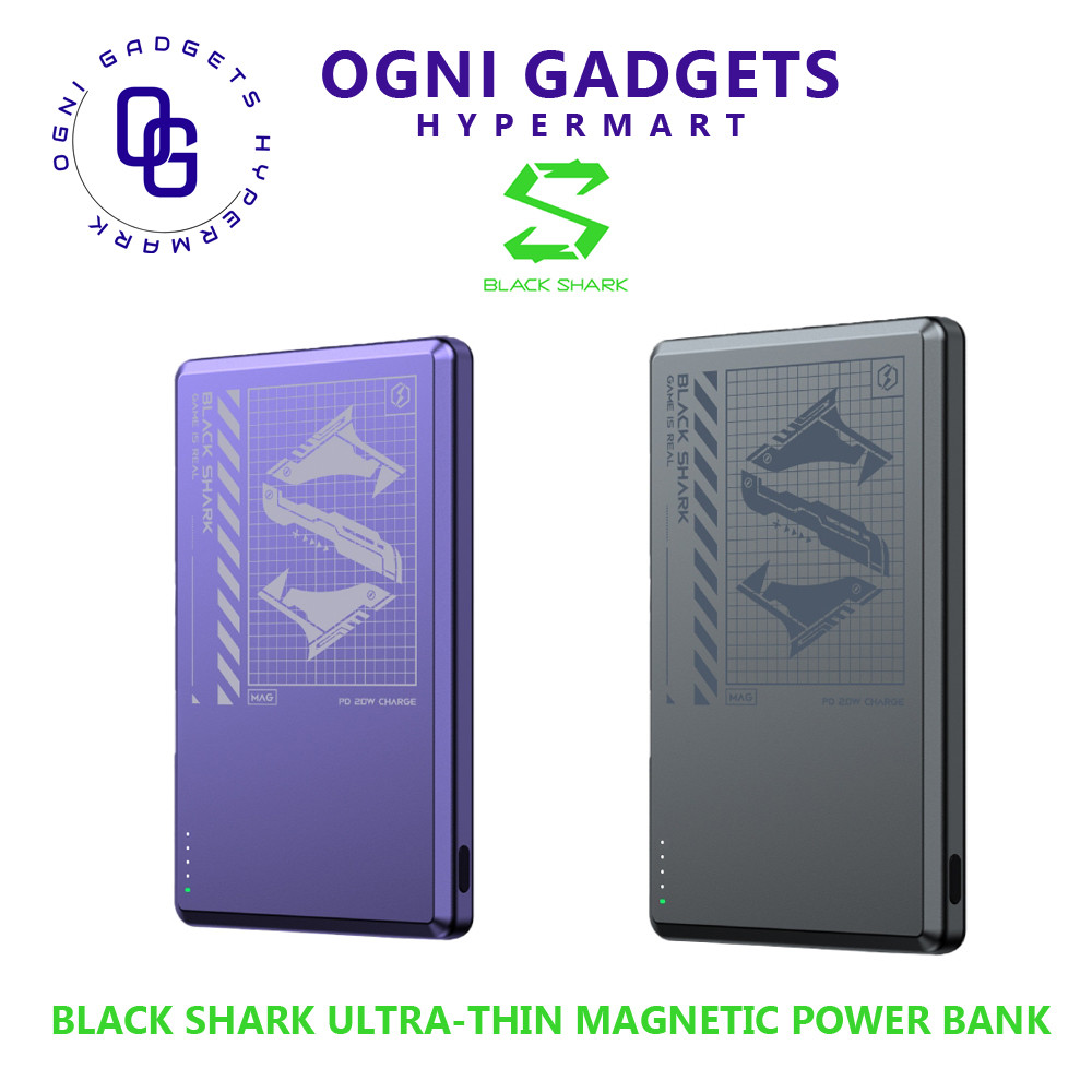 Black Shark Ultra-thin Magnetic Wireless USB-C PD20W Power Bank 5000mAh