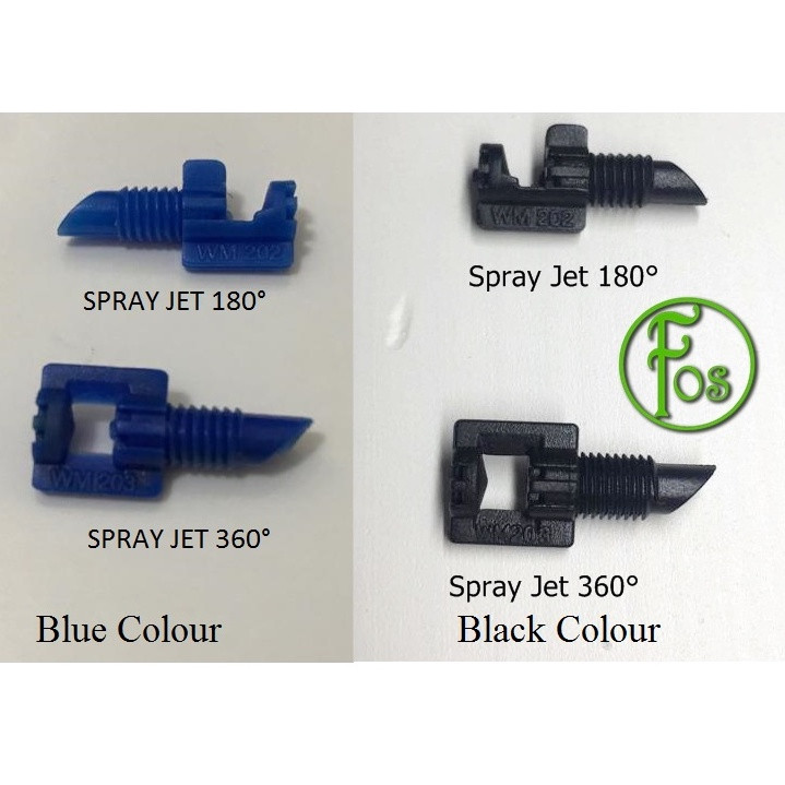 Spray jet, Micro Sprinkler (100pcs), Windmill Blue / Black