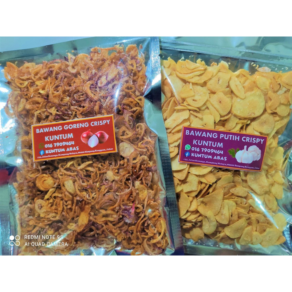 READY STOCK BAWANG GORENG & BAWANG PUTIH KUNTUM RANGGUP & CRISPY