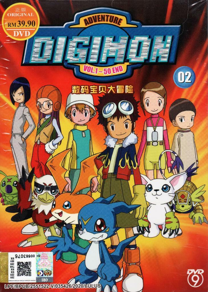 Anime DVD Digimon Adventure 02 Vol.1-50 End