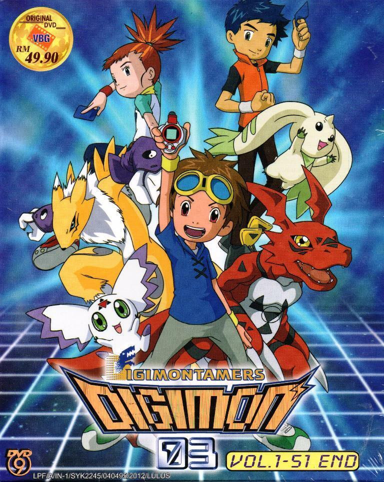 Anime DVD Digimon Tamers 03 Vol.1-51 End