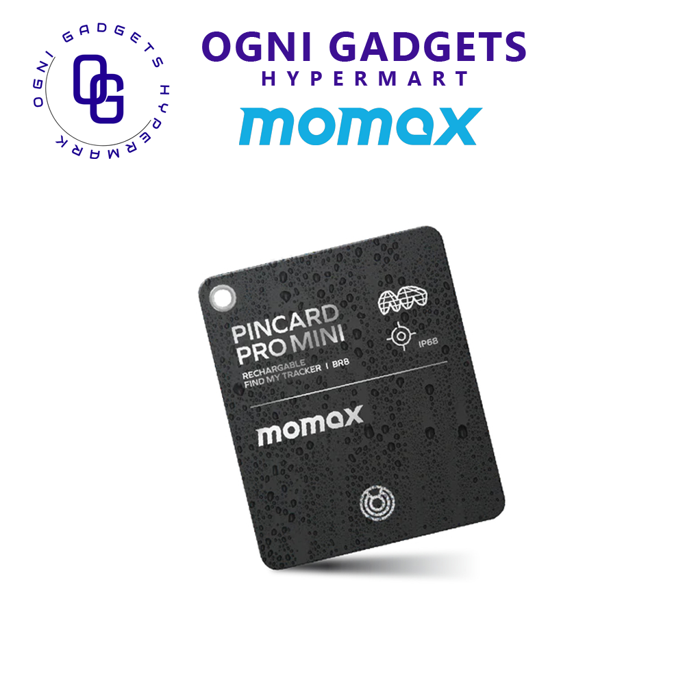 Momax PinCard Pro Mini - Rechargeable Find My Tracker