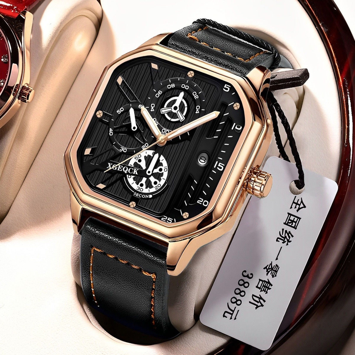 【With a Original Watch Box】POEDAGAR Fashion Men's Watches Luxury Casual Male Watch Fashion Calendar Stainless Steel Strap Waterproof Luminous Date Military Men's Wristwatches