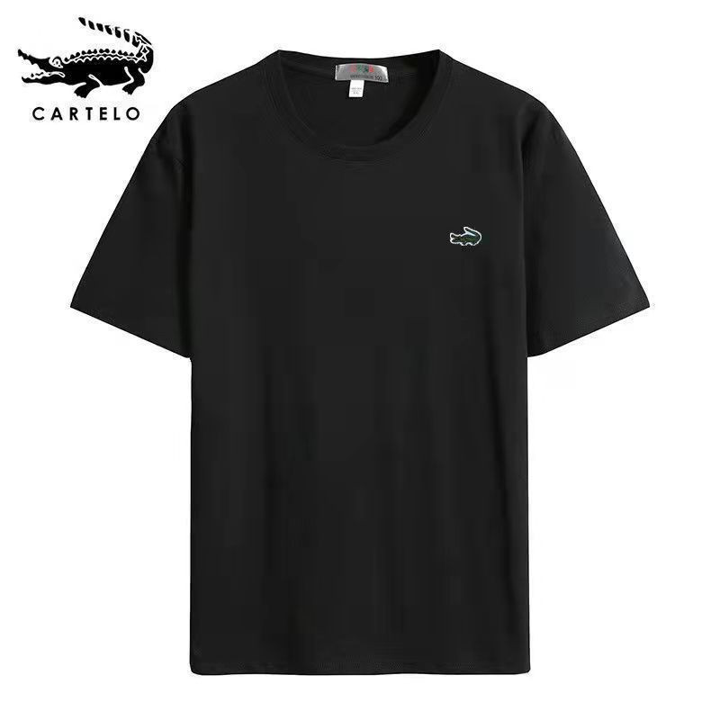 T Shirt Round Neck Sulam Design Crocodile Lacoste Buaya Local Sports Fashion Designer Streetwear Baju Lelaki Embroidery