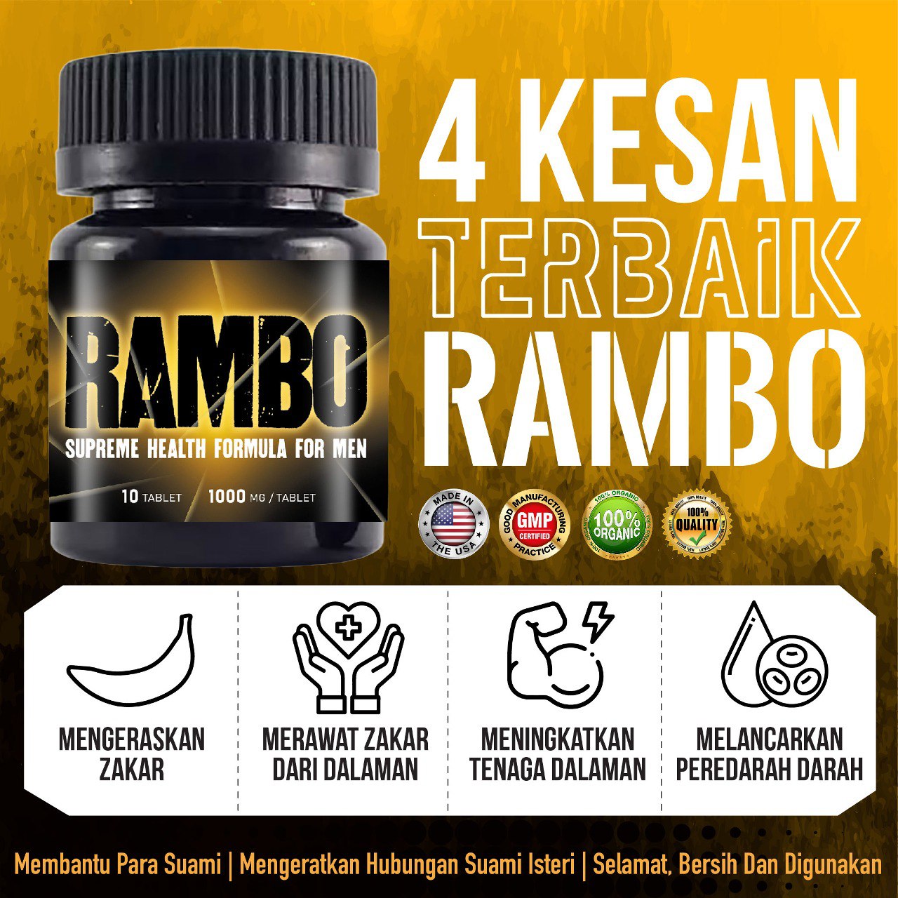 (POS SETIAP HARI) RAMBO CANDY - UBAT KUAT UNTUK LELAKI TAHAN LAMA BESAR PANJANG KERAS