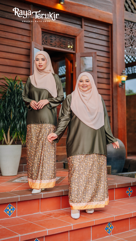 KURUNG WANITA SET SATIN ZEHRA PLUSSIZE S-5XL by ARISSA - READY STOCK, BAJU RAYA 2024 TRENDING